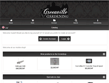 Tablet Screenshot of greenvillegardening.ch